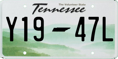 TN license plate Y1947L