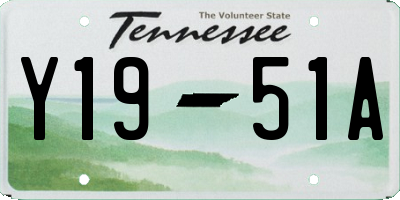 TN license plate Y1951A