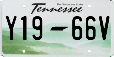 TN license plate Y1966V