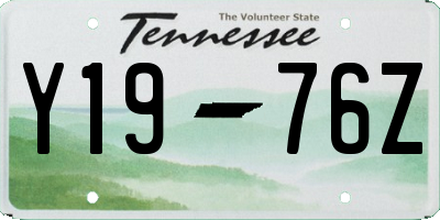 TN license plate Y1976Z