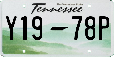 TN license plate Y1978P