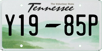 TN license plate Y1985P