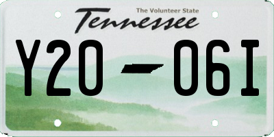 TN license plate Y2006I