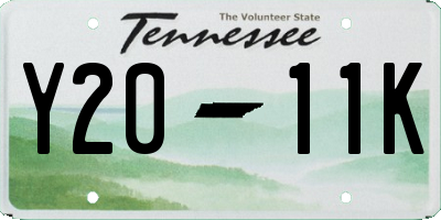 TN license plate Y2011K
