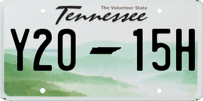 TN license plate Y2015H