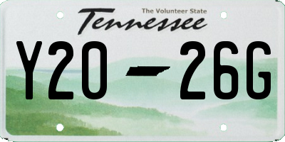 TN license plate Y2026G