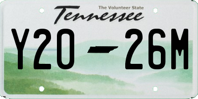 TN license plate Y2026M