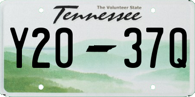 TN license plate Y2037Q