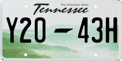 TN license plate Y2043H