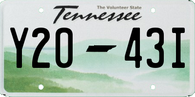 TN license plate Y2043I