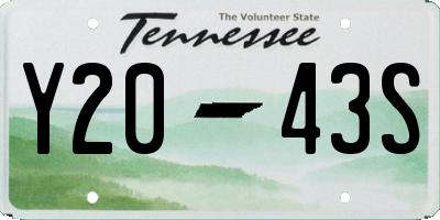 TN license plate Y2043S