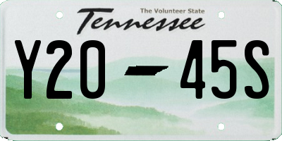 TN license plate Y2045S