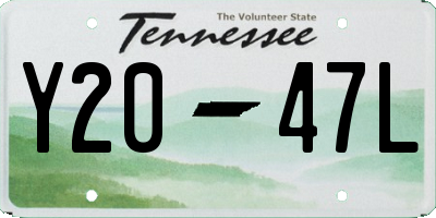 TN license plate Y2047L