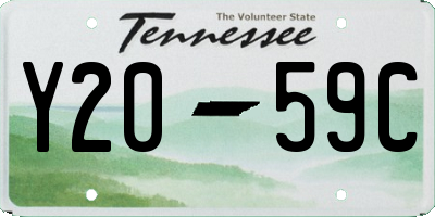 TN license plate Y2059C