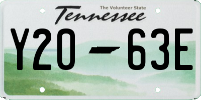 TN license plate Y2063E