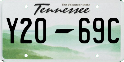 TN license plate Y2069C