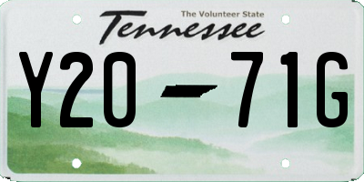 TN license plate Y2071G