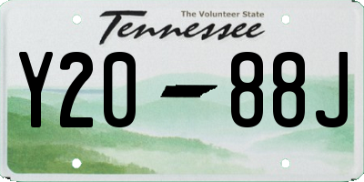 TN license plate Y2088J