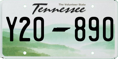 TN license plate Y2089O