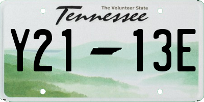 TN license plate Y2113E