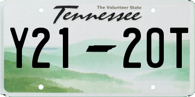 TN license plate Y2120T