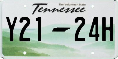 TN license plate Y2124H