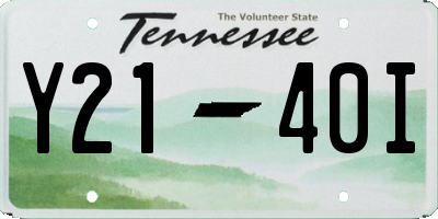 TN license plate Y2140I