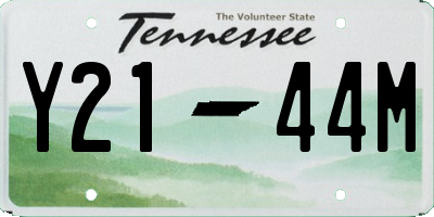 TN license plate Y2144M