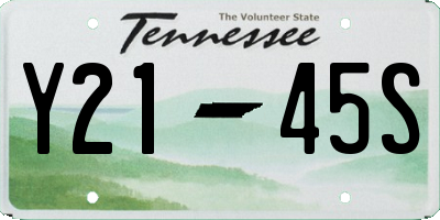 TN license plate Y2145S
