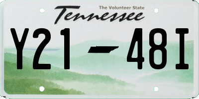 TN license plate Y2148I