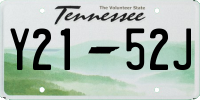 TN license plate Y2152J