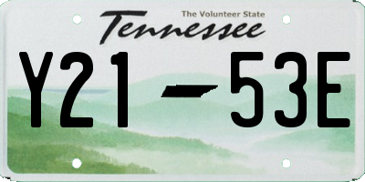 TN license plate Y2153E