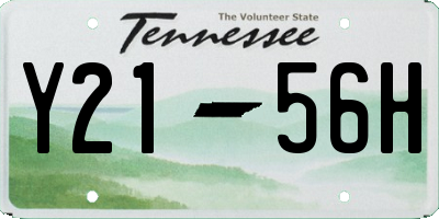 TN license plate Y2156H