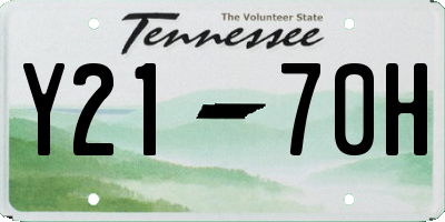 TN license plate Y2170H