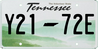 TN license plate Y2172E