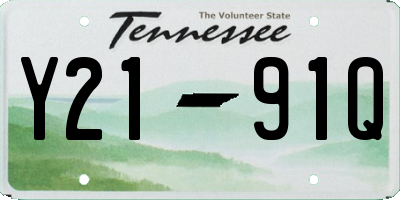 TN license plate Y2191Q