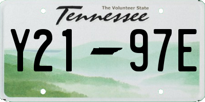 TN license plate Y2197E