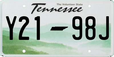 TN license plate Y2198J