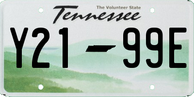 TN license plate Y2199E