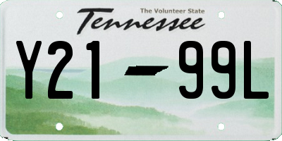 TN license plate Y2199L
