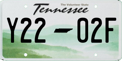 TN license plate Y2202F