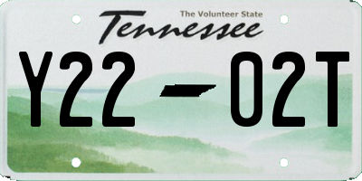 TN license plate Y2202T