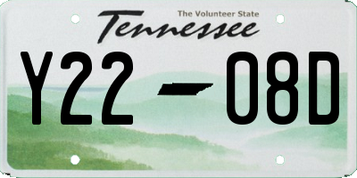 TN license plate Y2208D