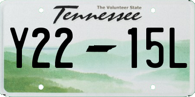 TN license plate Y2215L