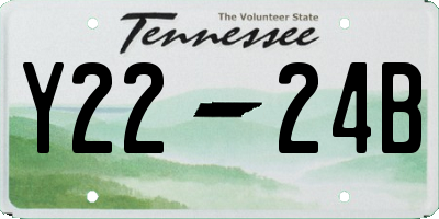 TN license plate Y2224B