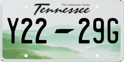 TN license plate Y2229G