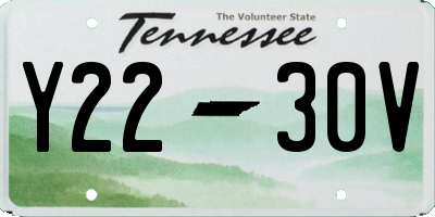 TN license plate Y2230V
