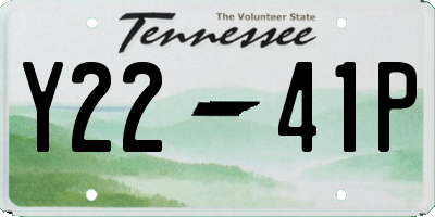 TN license plate Y2241P