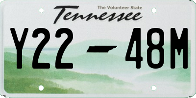 TN license plate Y2248M