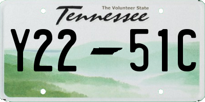 TN license plate Y2251C